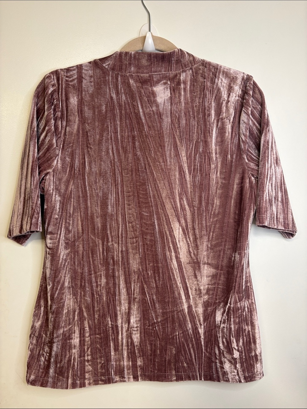 PILCRO VELVETEEN MOCK-NECK TOP! - Picture 3 of 9